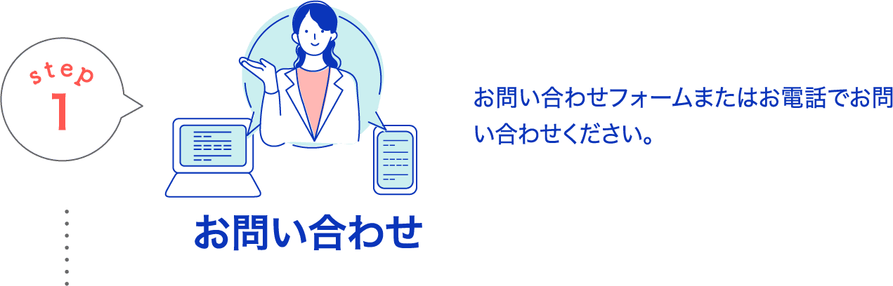 お問い合わせ お問い合わせフォームまたはお電話でお問い合わせください。